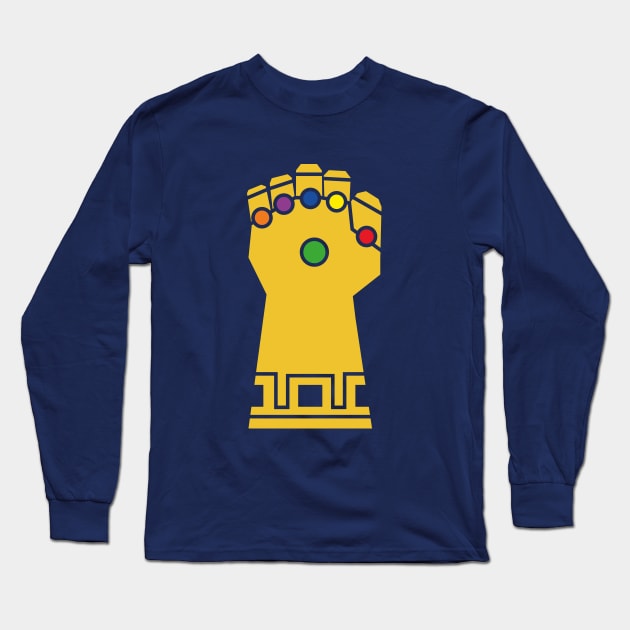 Minimalist Infinity Gauntlet Long Sleeve T-Shirt by PWCreate